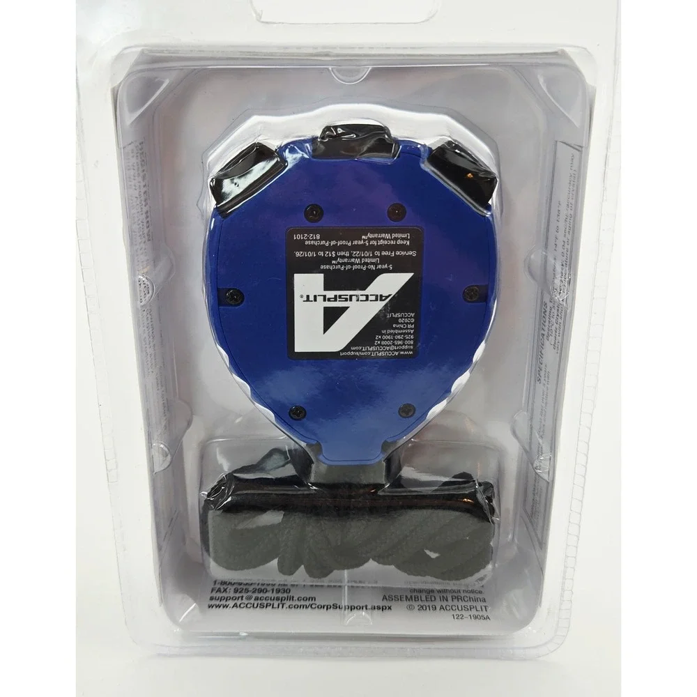 Accusplit Pro Survivor 601X Stopwatch‎ Blue Digital XL Display Water Resistant